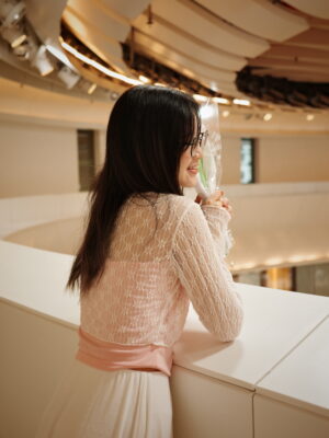 超美心型鈕扣立體刺繡雛菊外搭(3色入)