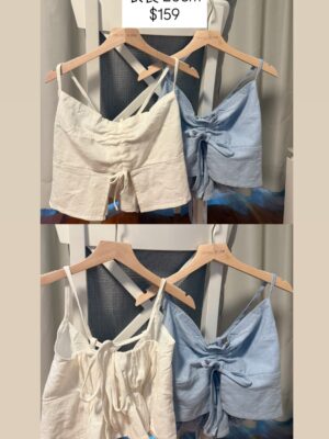 棉麻度假風背心