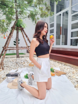 【限量現貨】明線滑捋捋短褲