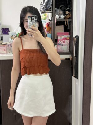 吊帶蛋糕紋Top (6色入)