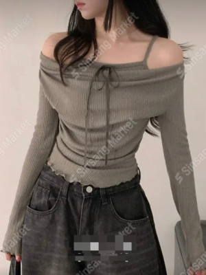 【OCT`快閃優惠】木耳邊韓系假兩件