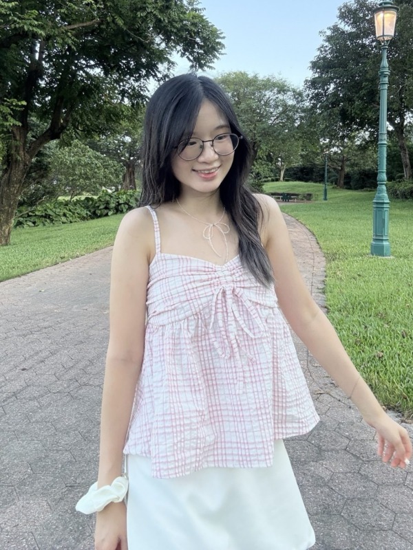 格仔吊帶背心