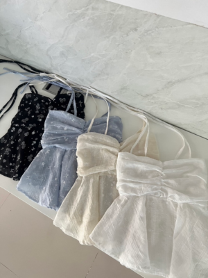 【限量現貨】超精美!可愛風多綁法背心