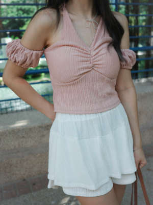 皺皺泡泡紋雙層短褲*ੈ✩‧₊