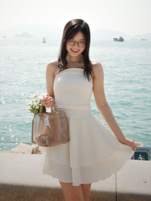 法式度假連身裙 (2色入)