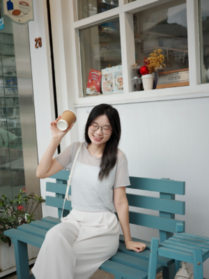 純色垂感寬鬆西裝褲 (大彈性！橡筋腰