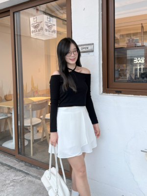 【秋季VOL.1🍂】店主推！交叉綁帶顯瘦上衣