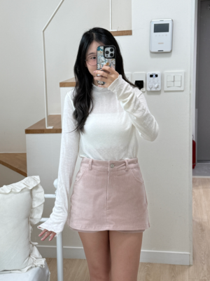 【韓國親身搜羅款式♡NEW IN】安哥拉絨木耳邊內搭