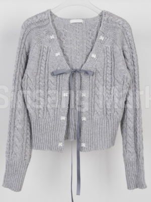 【DEC`快閃優惠】Premium 精緻蝴蝶結絲帶針織外搭🎀