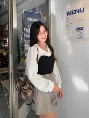 【聖誕團VOL.2】推薦混灰🩶小扣子綁帶西裝裙褲