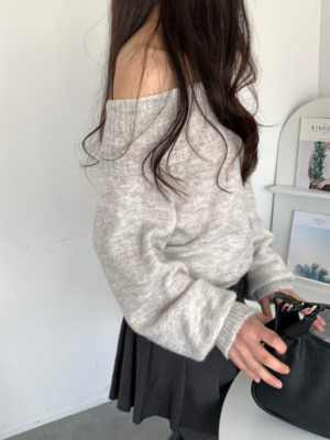 【聖誕團VOL.2】寬鬆版型女神混色一字肩 (六色入)