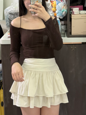 【二月連線預訂款】必買!有pad彈性大U領吊帶一字膊