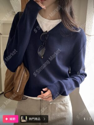 【JAN`26快閃優惠】糖果色V領針織冷衫 (十色入)