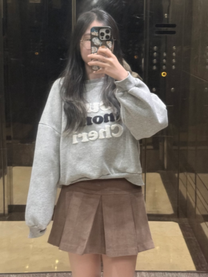 【JAN`26快閃優惠】高質雲朵粒字毛絨衛衣