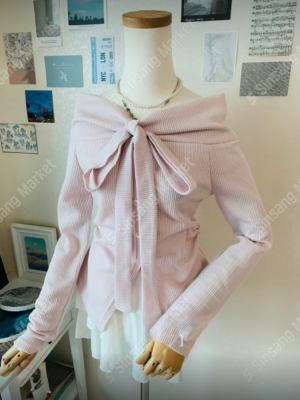 【JAN`26快閃優惠】兩穿圍巾排鈕一字肩