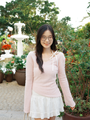 【JAN VOL.1】Soft Ribbon🎀短毛喇叭袖上衣