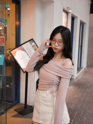 【JAN VOL.1】單邊雙帶束繩上衣