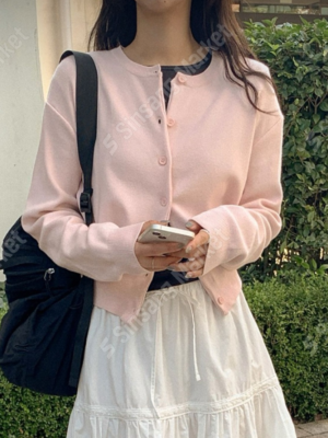 【JAN`26快閃優惠】同色鈕扣糖果色外套 (十色入)