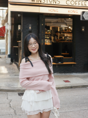 【Feb Vol.1】拼色Ribbon一字肩