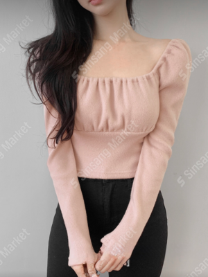 【現貨SALE】甜美短版長袖上衣