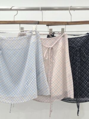 【COMEBACK】Cotton Candy Skirt 輕甜棉花糖格仔裙