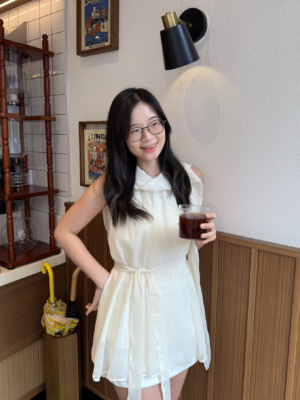 【三月新品首批價】賢智同款🔥氣質層層雪紡上衣 (短版)