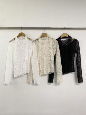 【MAR`26快閃優惠】圓領彈性Lace Set (連頸帶)