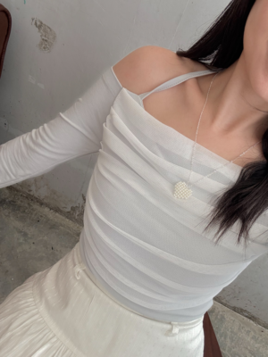 【三月VOL.2】夢幻層次網紗上衣 Dreamy Pastel Layered Top
