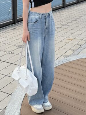 長短版！洗水牛仔長褲 Perfect‑Length Washed Denim Pants (Long/Short)
