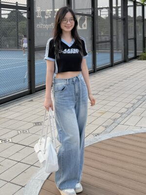 長短版！洗水牛仔長褲 Perfect‑Length Washed Denim Pants (Long/Short)