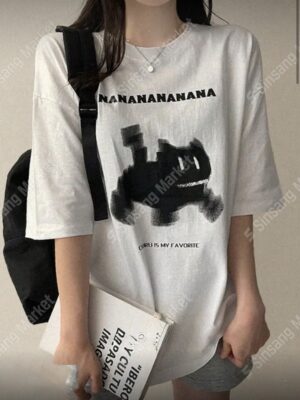 【ARL`26快閃優惠】驚嚇貓貓Oversized Tee