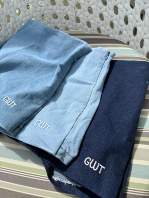 【泰國親身搜羅款式】S-XL 刺繡牛仔包臀裙褲