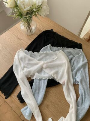 混色扭扭防曬外搭 Twisted Mix Dotted Outer