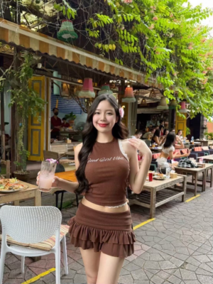 Good Girl Vibe 工字印花背心