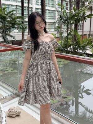 【泰國親身搜羅款式】高個子OK!超美小雛菊直紋連身裙 Summer Daisy Ruffle Dress