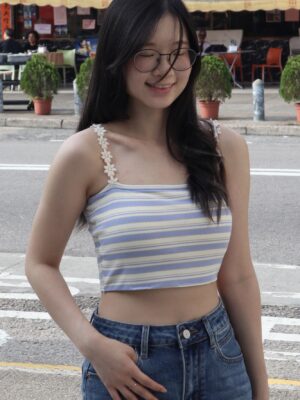 可調節肩帶~超美雛菊吊帶🌼夏日感滿滿背心 Holiday Mood Bra Top