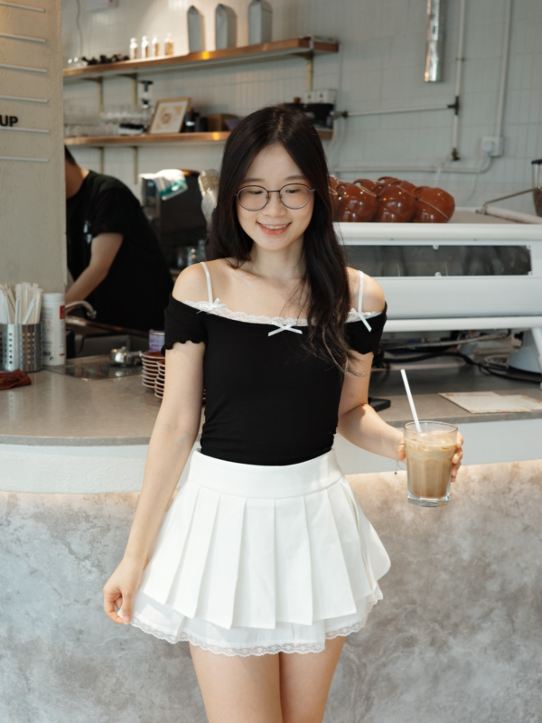 一件95折 | 兩件88折系列♡甜美可愛不規則雙吊帶上衣 Chic Double Strap Ribbon Top