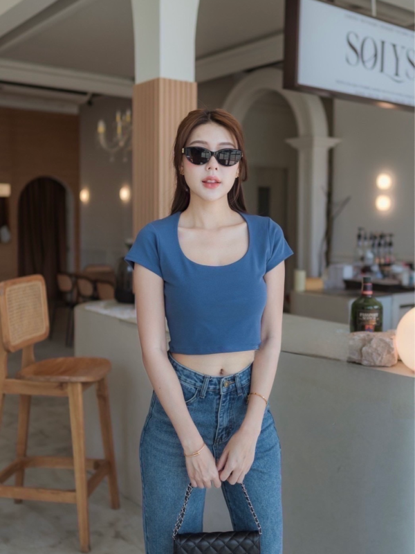 🇹🇭 Basic Tee Collection | 大U領短版上衣