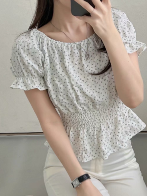 【JUN`26快閃優惠】碎花 Blouse 🇰🇷