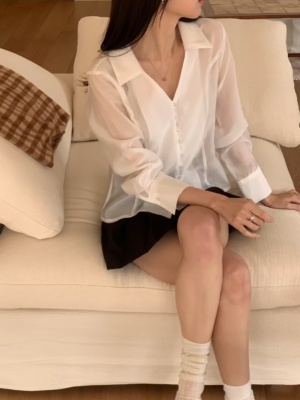 【26 Work Collection】天絲透膚襯衫内襯 Light Tencel Layering Shirt
