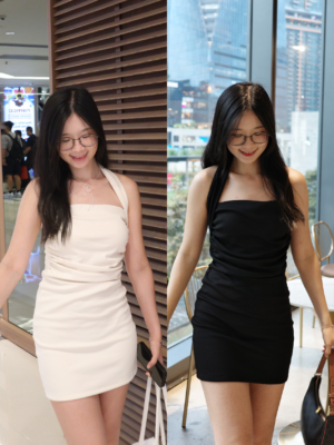 【🇹🇭泰國親身搜羅好物】Twilight Dating Dress｜掛頸皺褶連身短裙