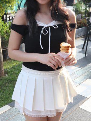 【六月NEW IN】超高性價比！甜美蝴蝶結上衣兩件套 Sweet Lace 2-Piece Top