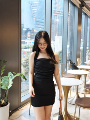 【🇹🇭泰國親身搜羅好物】Twilight Dating Dress｜掛頸皺褶連身短裙