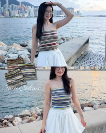 🇰🇷Vacation Knitted Tube Top