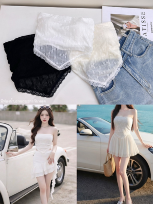 【九月NEW IN】🇹🇭加購價 $50 Sofy Lace 暗花倒三角連胸墊背心