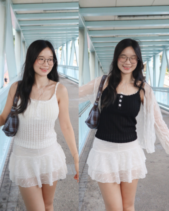 🇹🇭可愛花花鈕扣背心 (連胸墊)