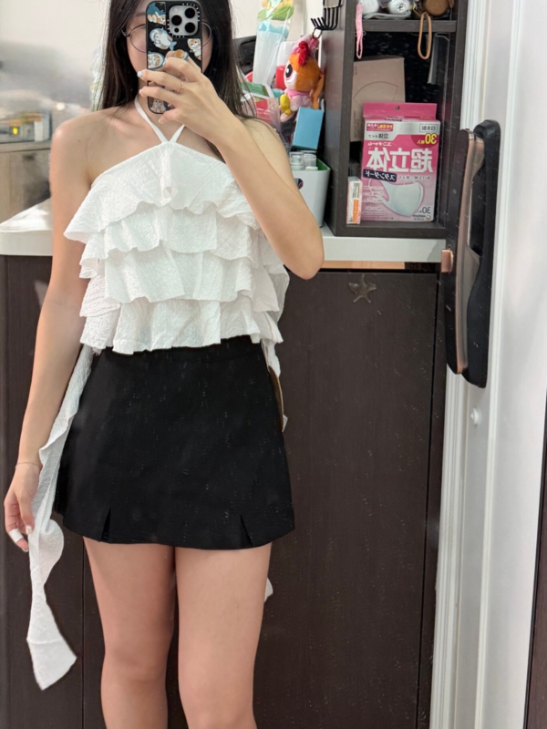 🇹🇭 蛋糕紋交叉飄逸上衣