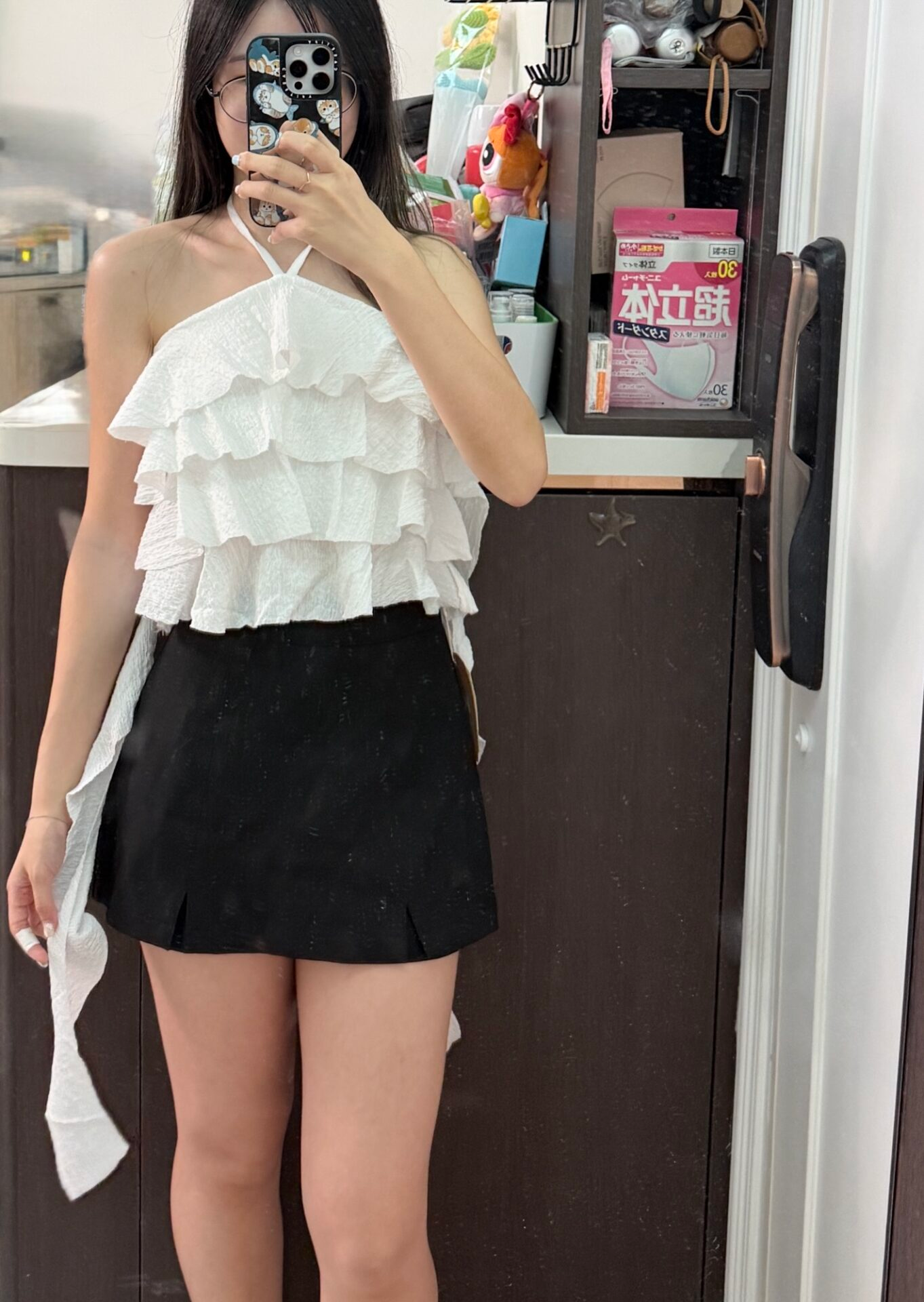 🇹🇭 蛋糕紋交叉飄逸上衣