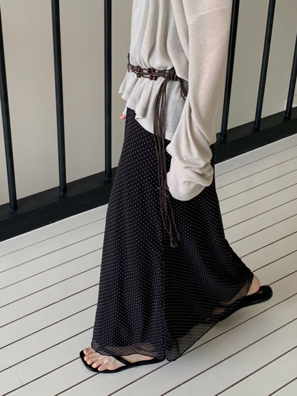 My Pick！Matte Dotted Dress