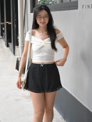 【九月NEW IN】🇹🇭蝴蝶結波點迷你裙 Polka Dot Mini Skirt